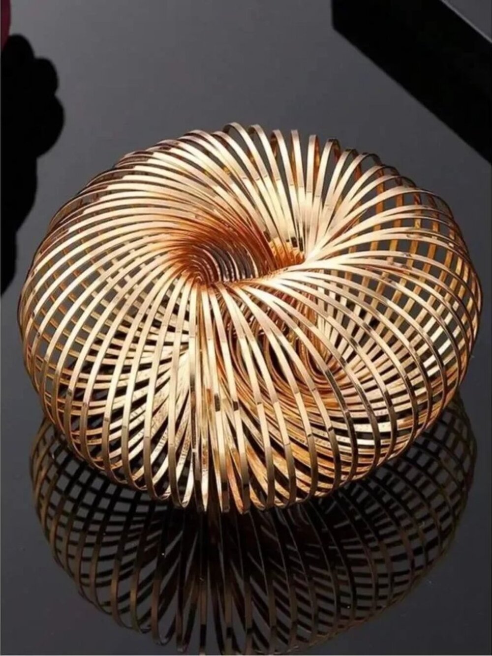 Shimmery Gold Coil Bracelet R665